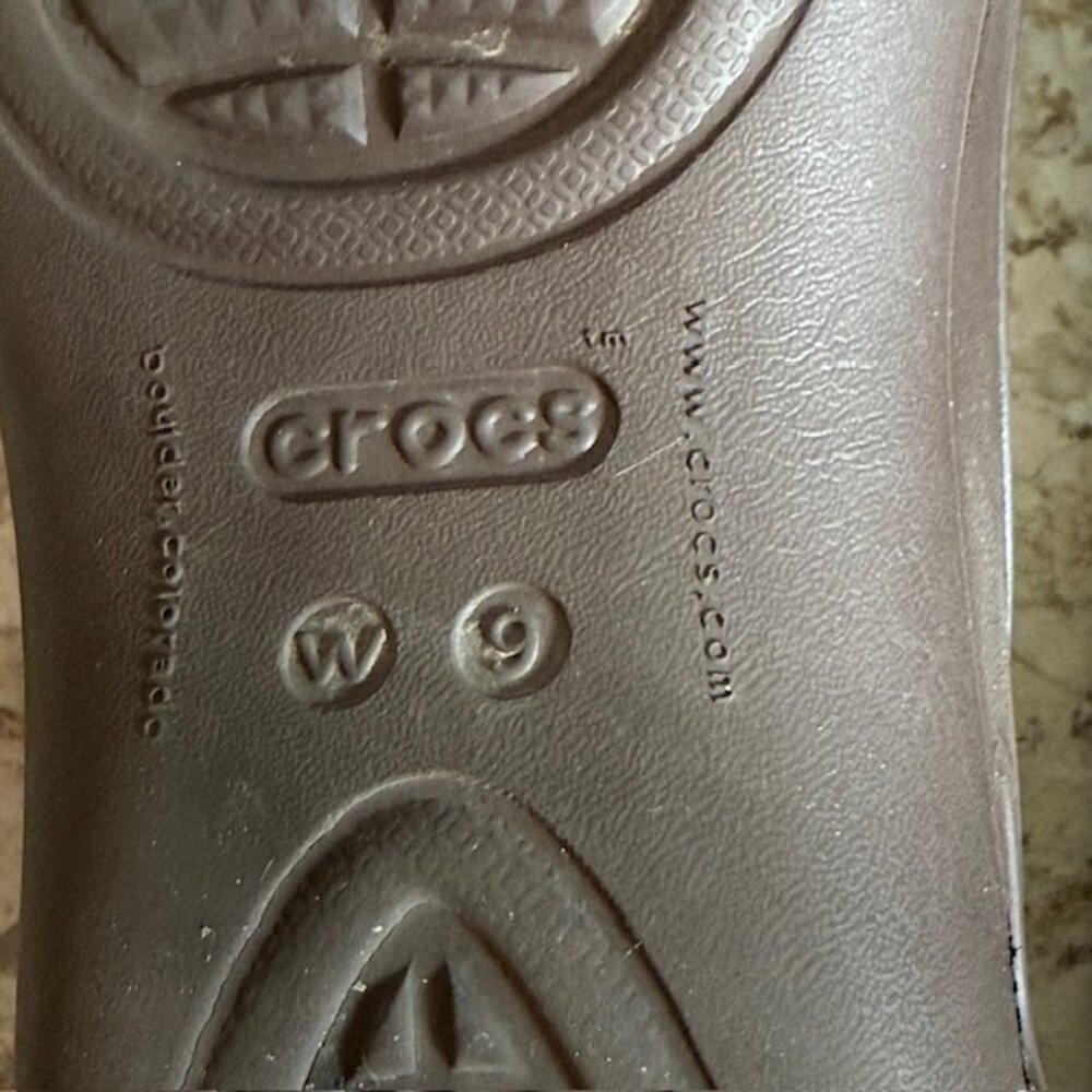 Crocs Taylor Ballet Flats Womens 9 Brown Taylor Slingback - Picture 3 of 7